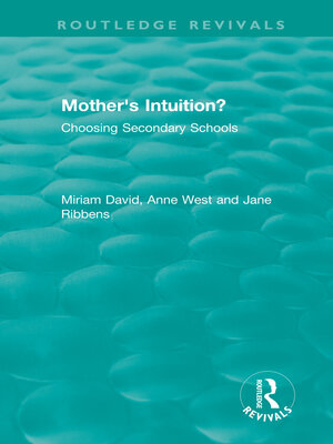 cover image of Mother's Intuition? (1994)